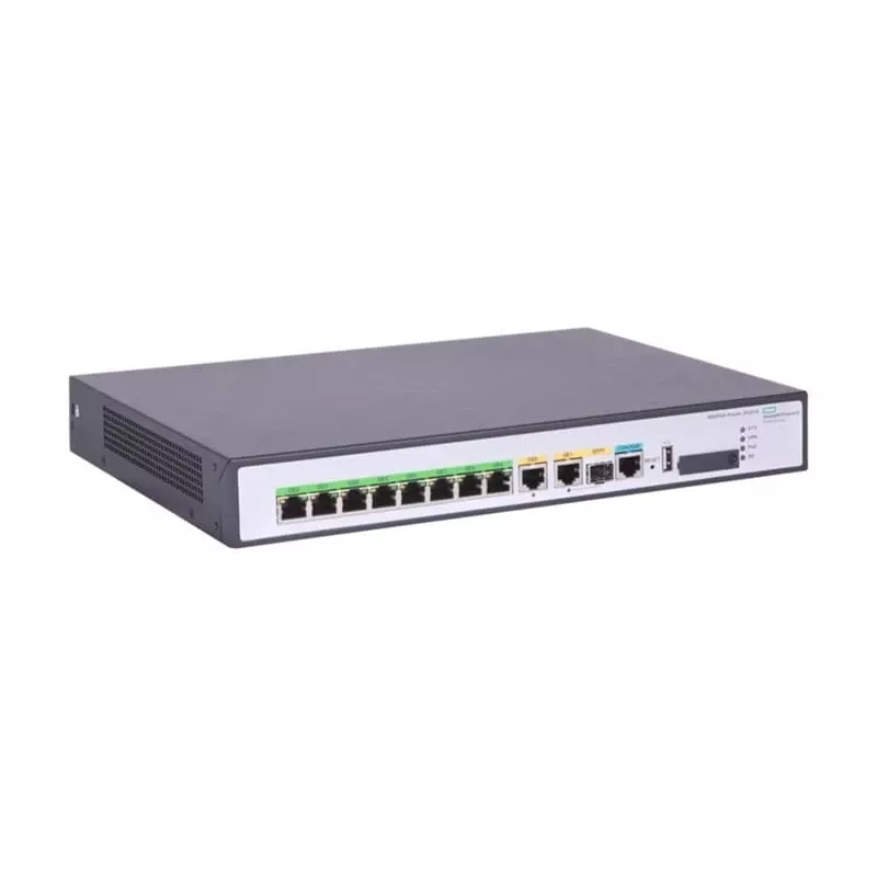 Hewlett Packard Enterprise HPE FlexNetwork MSR958X - router switch 8 porte - 1GbE - porte WAN: 6 - Wi-Fi - rack-mountable (S0P11A)