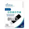 MEDIARANGE MR931-2 - 16 GB - USB Type-A / Micro-USB - 2.0 - 15 MB/s - anello rotante - argento - nero