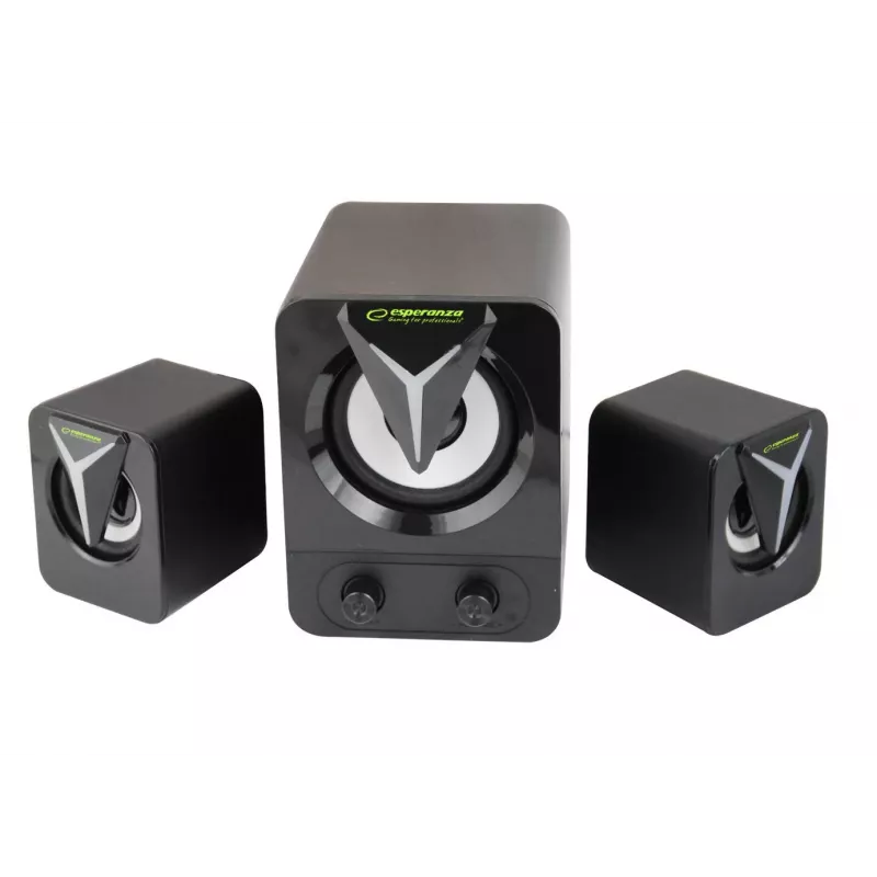 Esperanza EGS107 altoparlante 2.1 USB LED 5 W nero
