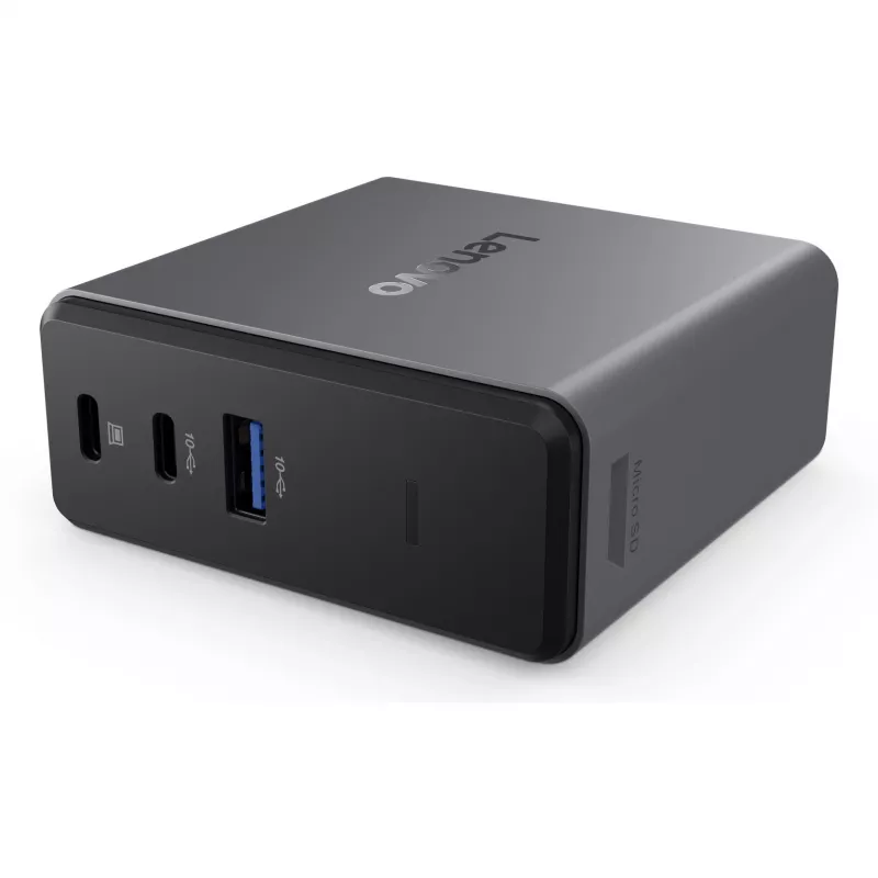 Lenovo X9 Charging GaN Dock con filo USB 3.2 Gen 2 (3.1 Gen 2) Type-C grigio