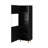 Armadio vetrina Cama Meble PAFOS 60x40x182 cm nero opaco — armadio da terra