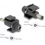 Modulo keystone DeLOCK DC 5,5 x 2,5 mm femmina su maschio nero