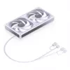 JONSBO ZB-240W 2x120mm ARGB PWM ventole per case – bianco