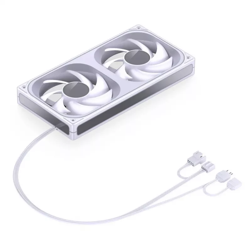 JONSBO ZB-240W 2x120mm ARGB PWM ventole per case – bianco