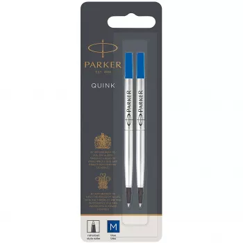 Ricarica rollerball PARKER 2 pz M blu blister