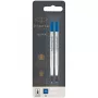 Ricarica rollerball PARKER 2 pz M blu blister