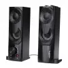 Speaker PC 2 in 1 Soundbar per computer con retroilluminazione LED RGB, stereo, gaming, USB 2 x 3W AUX 3,5 mm