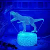 Lampada LED da tavolo MANTA SNL117RGB RGB 3D dinosauro decorazione luminosa