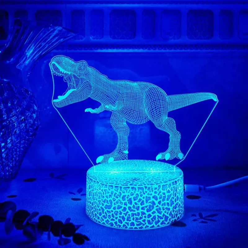 Lampada LED da tavolo MANTA SNL117RGB RGB 3D dinosauro decorazione luminosa