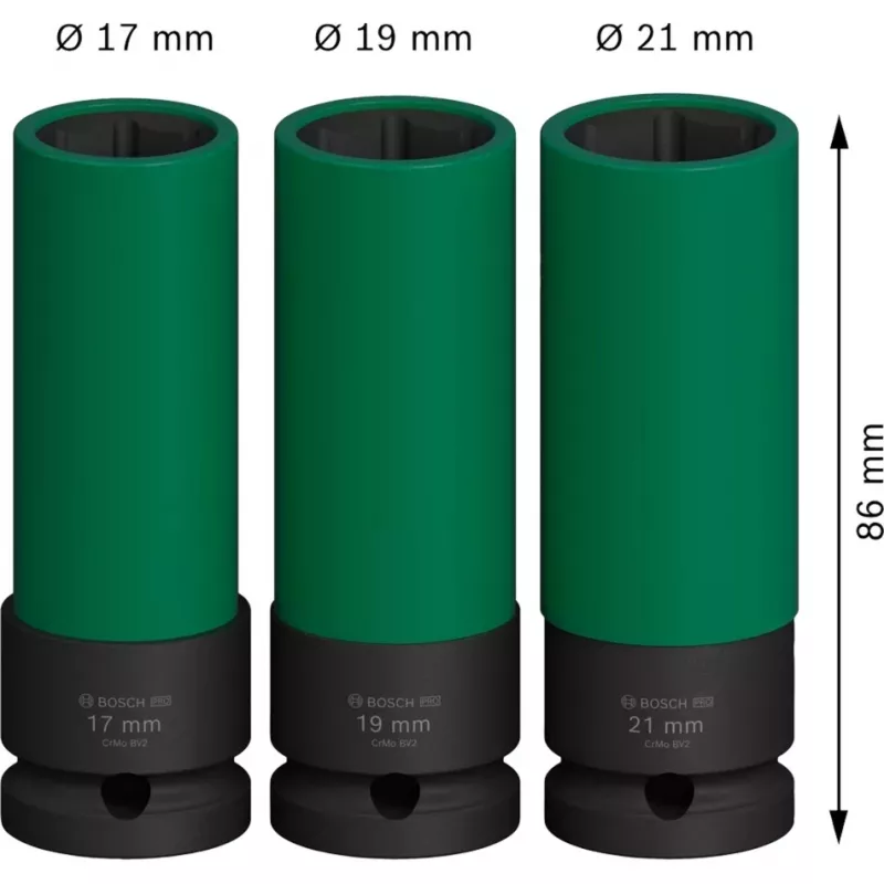 Set di chiavi a impulso Bosch PRO 1/2