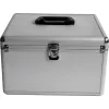 MEDIARANGE BOX76 - scatola per conservazione - 300 dischi - argento - pile - plastica - legno - 120 mm - alluminio