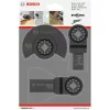 Bosch 2 608 662 343 Starlock set base per legno, 3 pezzi, lame per utensili multifunzione