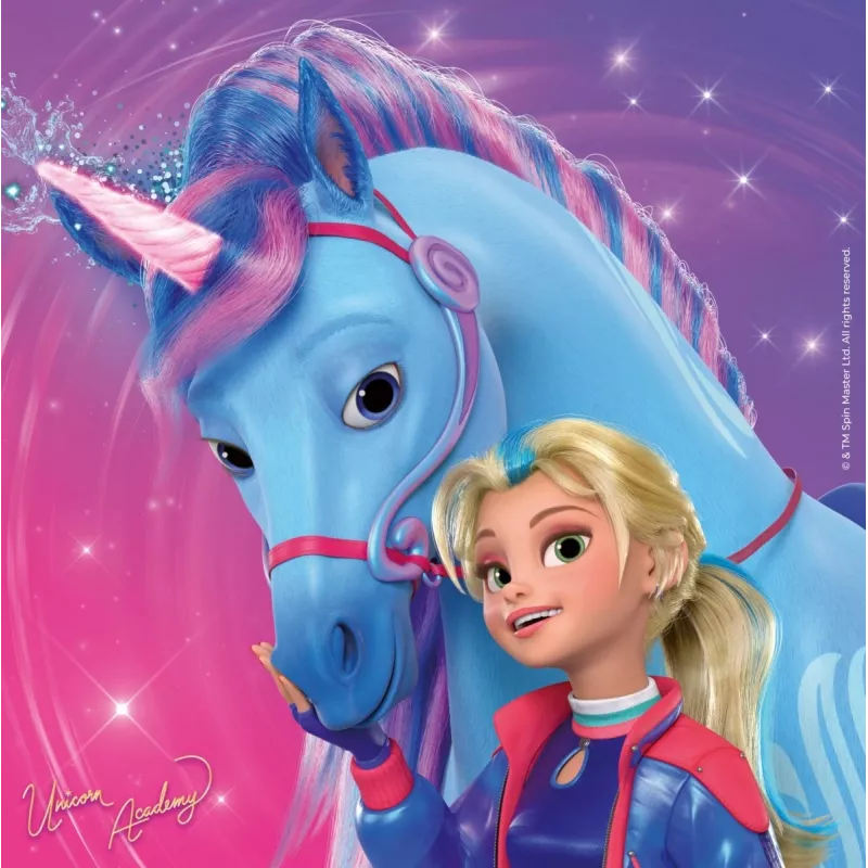Puzzle Ravensburger Unicorn Academy – 3 x 49 pezzi, set per bambini