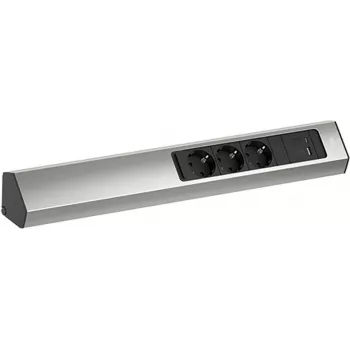 Ciabatta Bachmann CASIA 2 con 3x prese CEE7/3 e 1x USB A/C 22W