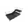 Gabbia modulare C&C a un piano 4x2 + soppalco 2x1 + rampa nera