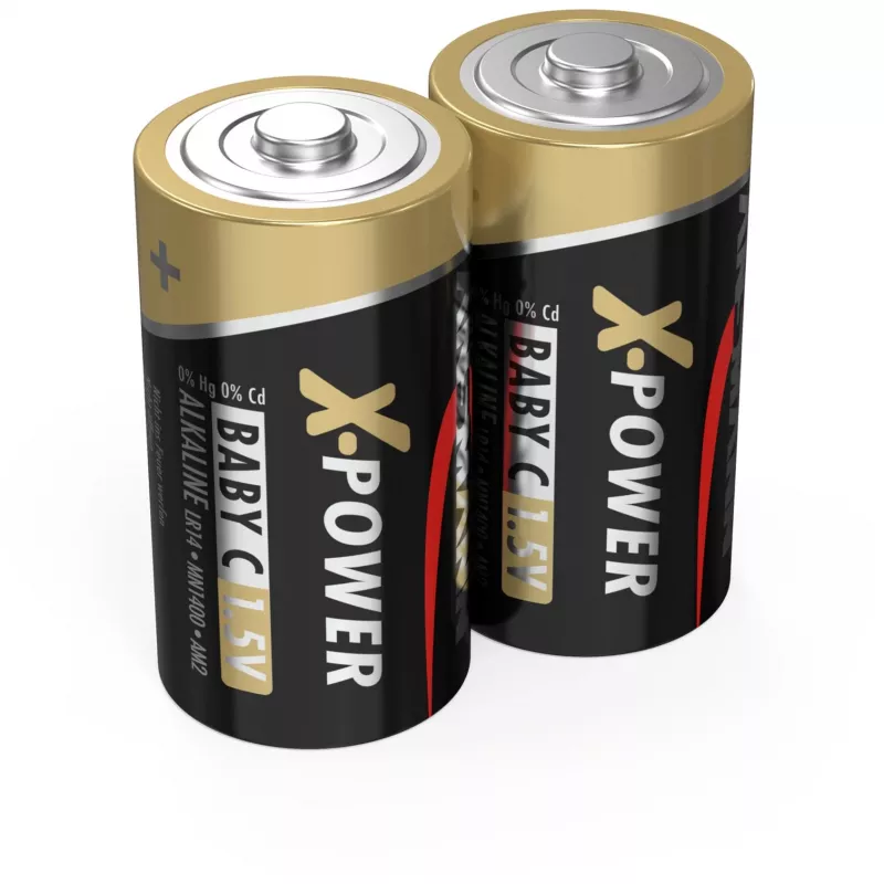 Batteria alcalina ANSMANN X-Power, (C), confezione da 2 (5015623), 7500mAh