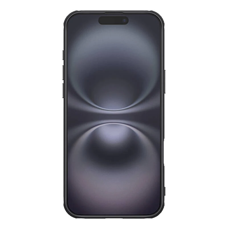 Custodia Nillkin per iPhone 16 Plus Super Frosted Pro — nero, guscio rigido sottile