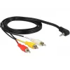 Adattatore per cavo video DeLOCK 84504 1,5 m 3,5 mm 3 x RCA nero