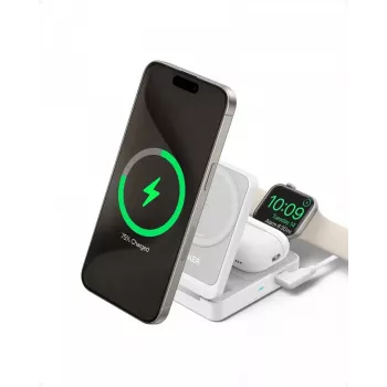 MagGo 3-in-1 15W pieghevole bianco EU