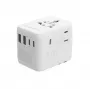 Adattatore da viaggio GEMBIRD TPA-2A3C70-01-W – spina tipo I, 3× USB-C (70 W), 2× USB-A (18 W), 100–250 V, bianco