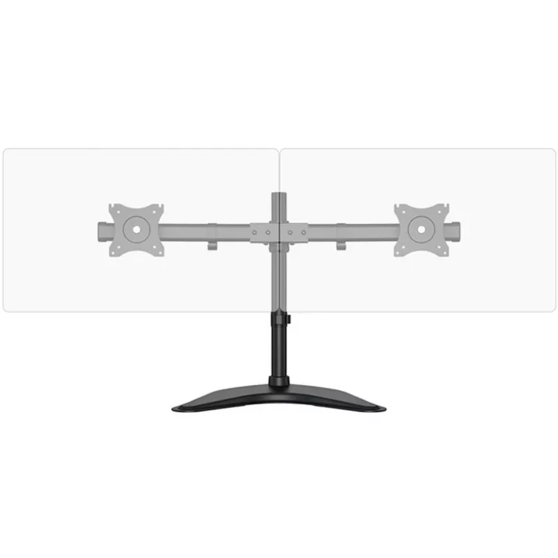 HAGOR HA FS - kit di montaggio (supporto da tavolo) - per 2 display LCD - nero - dimensione schermo: 38-68 cm (15-27