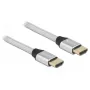 Delock - Ultra High Speed - cavo HDMI - HDMI maschio a HDMI maschio - 50 cm - tripla schermatura - argento - contatti placcati oro, supporta 8