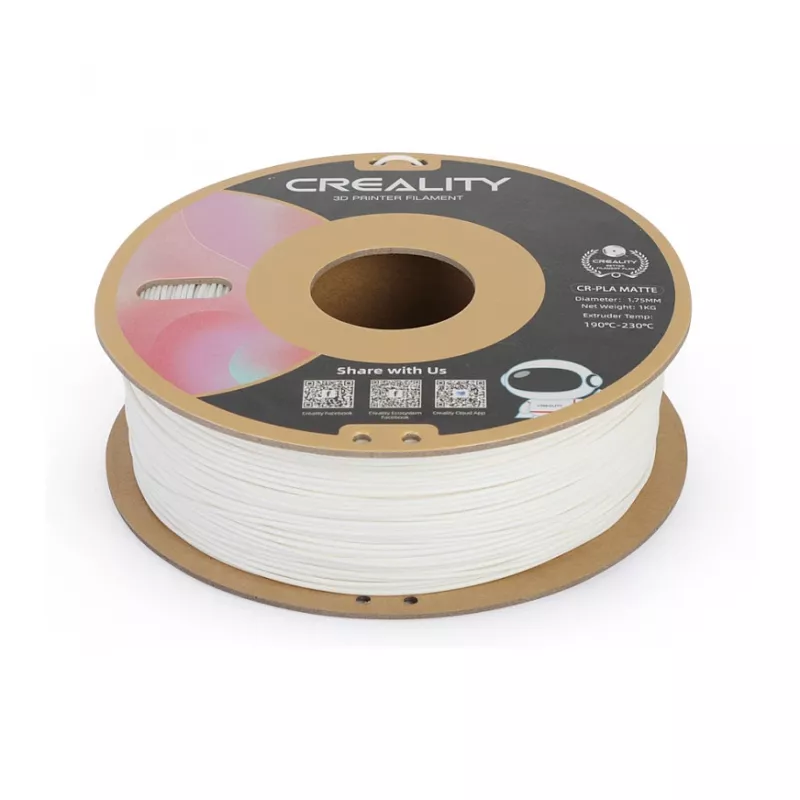 Bobina di filamento Creality PLA 1,75 mm bianco 1 kg (modello 3301010296)