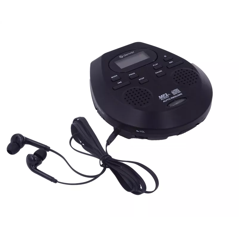 Lettore CD portatile Denver DMP-395B nero riproduzione MP3 display LCD
