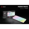 Tastiera gaming Savio Phenix WHITE GAT RED PUD con filo wireless USB Bluetooth RGB LED