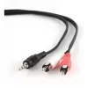 Gembird 1,5 m - 3,5 mm/2xRCA - M/M 1,5 m 3,5 mm 2 x RCA nero - rosso - bianco (CCA-458)