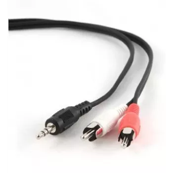 Gembird 1,5 m - 3,5 mm/2xRCA - M/M 1,5 m 3,5 mm 2 x RCA nero - rosso - bianco (CCA-458)