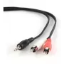 Gembird 1,5 m - 3,5 mm/2xRCA - M/M 1,5 m 3,5 mm 2 x RCA nero - rosso - bianco (CCA-458)