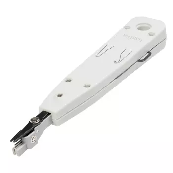 Pinza crimpatrice per cavi LOGILINK WZ0001A per RJ45/RJ11, taglierina e spellafili integrata, bianca