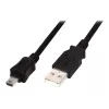 Digitus ASSMANN - cavo USB - USB Type-A, 4 poli (M) - Mini-USB, Type-B (M) - 1 m (USB / Hi-Speed USB) - stampato - nero (AK-300108-010-S)