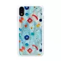 Custodia per smartphone iKins per iPhone XR — custodia protettiva Poppin Rock bianco