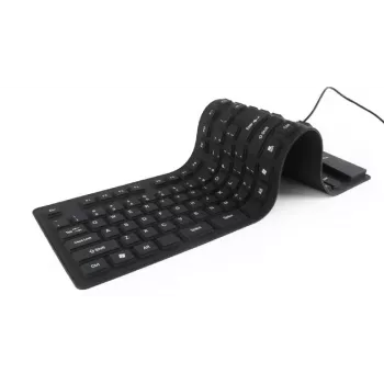 Tastiera in silicone USB+PS/2 nero