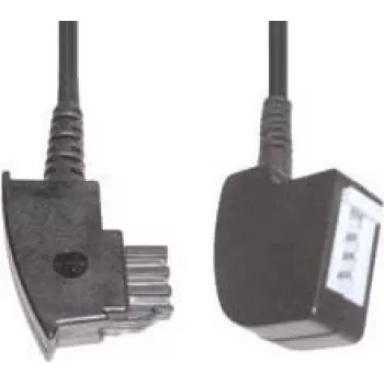 Cavo telefonico e+p T 24 6 m nero
