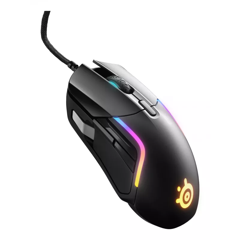 SteelSeries Rival 5 mouse gaming, nero, 18000 DPI, USB