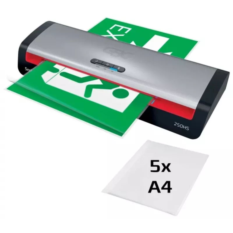 Plastificatrice gbc 4410071EU A4 sistema a 2 rulli per la plastificazione di carte di credito e documenti