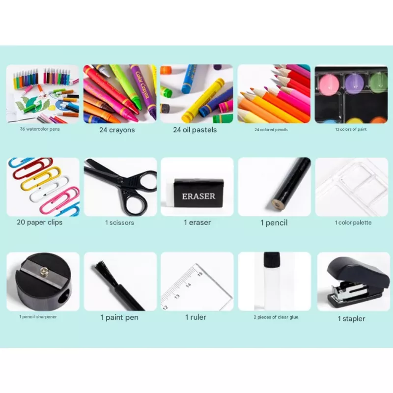 Extralink set per pittura, set artistico da 150 pezzi