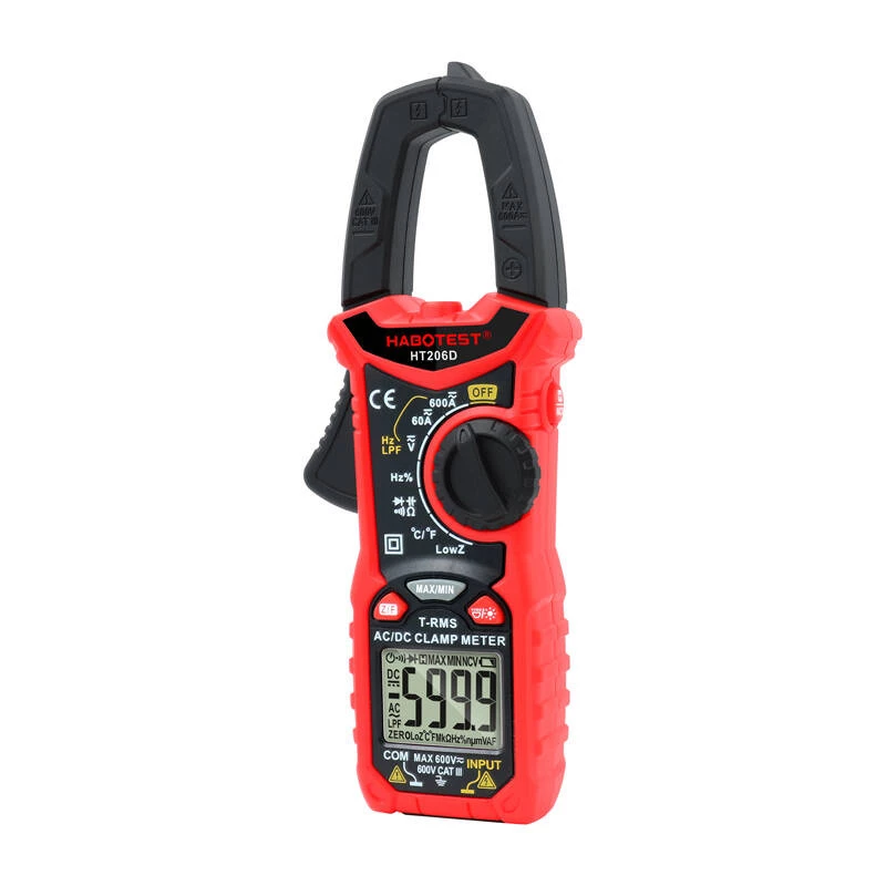 Pinza amperometrica digitale Habotest HT206D — True RMS, NCV, pratico tester di corrente/tensione