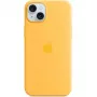 Apple iPhone 15 Plus custodia in silicone con MagSafe, Sunshine, MWNF3ZM/A