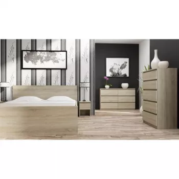 Comò Top e Shop M5 SONOMA — 5 cassetti, finitura rovere, 700×400×1120 mm, truciolare