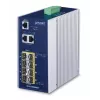 Switch di rete managed PLANET IGS-10080MFT — 2 x Gigabit RJ-45, 8 x SFP, 12–48V DC, Managed, IP30