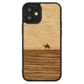 Custodia protettiva Man and Wood per iPhone 12 mini — Terra nero