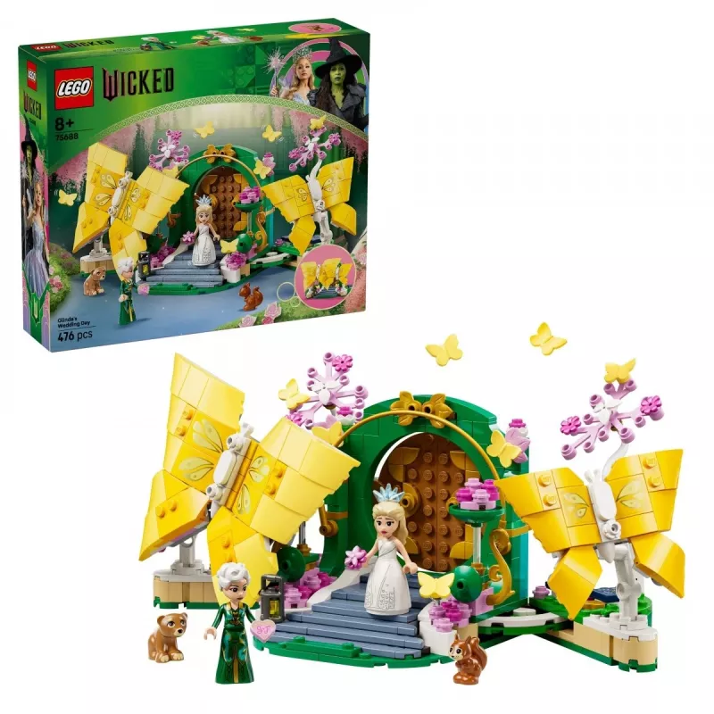Set LEGO Wicked 75688 Il giorno del matrimonio di Glinda — set a tema, modello 75688