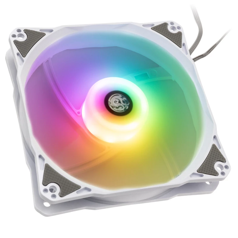 Confezione da 5 ventole per case PWM 120mm BitsPower Notos RGB — bianco (BPTA-FX1812NTWH-5)