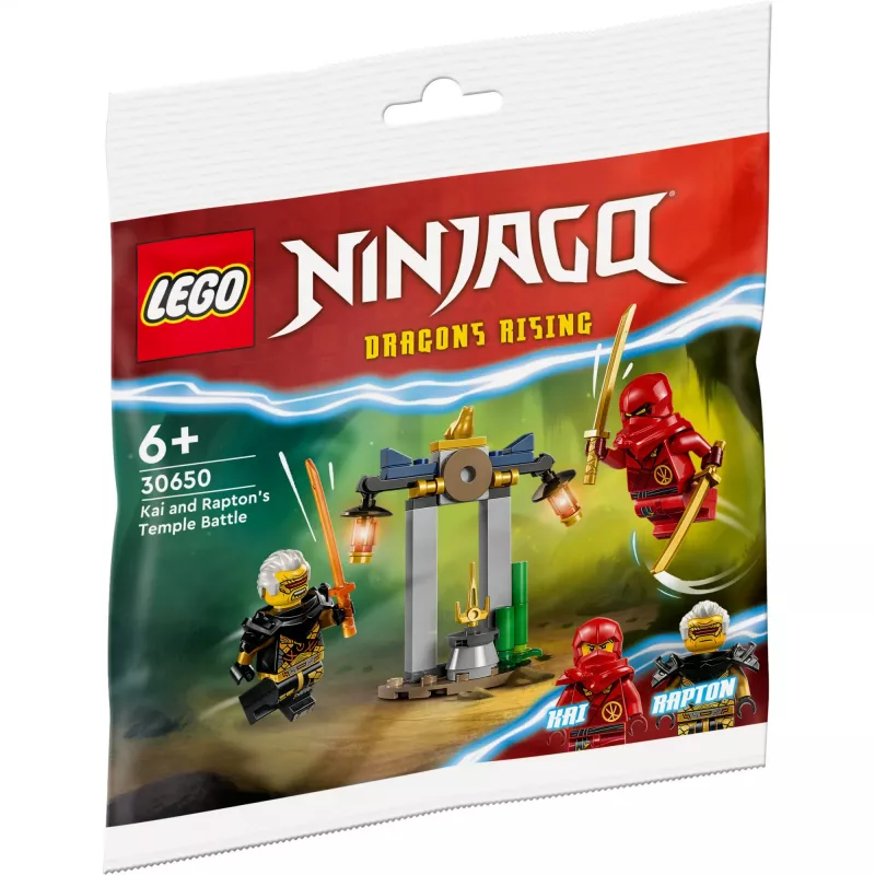 30650 Ninjago Duello di Kai e Rapton nel tempio, set di costruzioni Polybag