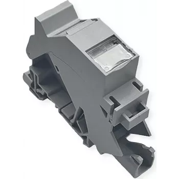 ROLINE Adattatore per guida DIN per moduli Keystone, incl. Keystone Cat.6A, schermato, 45