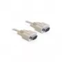Cavo seriale DeLOCK Sub-D 9 84228 3 m beige